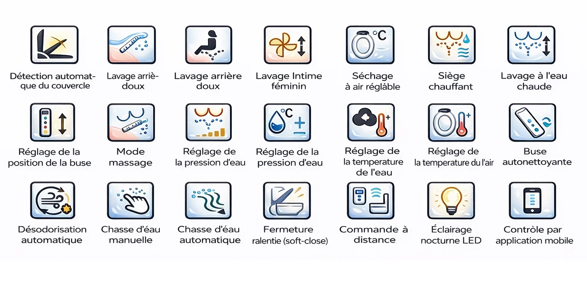 Toilette japonaise connectée Cobis